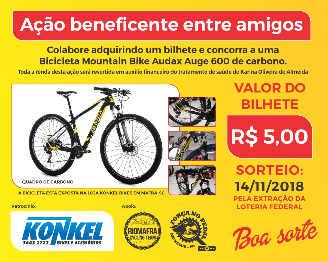 Ação Beneficiante Entre Amigos Lojas de Bicicletas Konkel